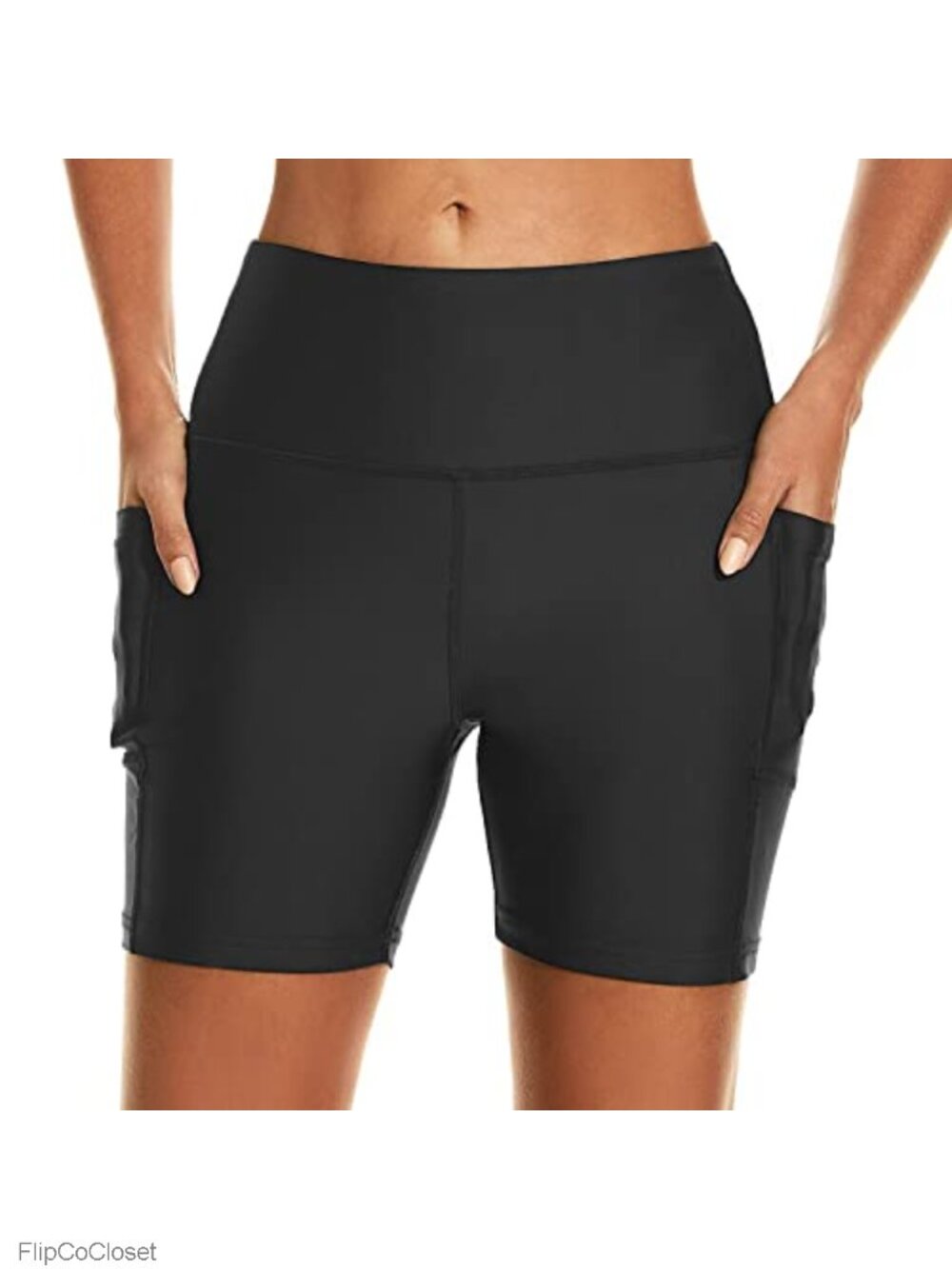 UPF50+ Women's Board Shorts with Pockets, Quick Dry, Built-in Liner